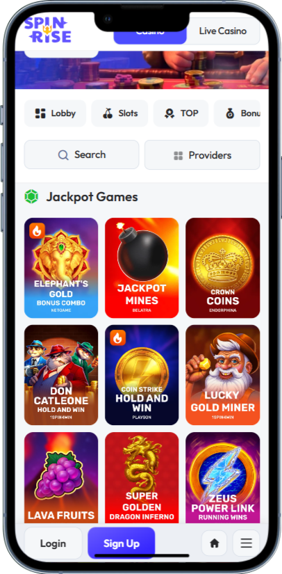 Giochi con jackpot al casinò Spinrise